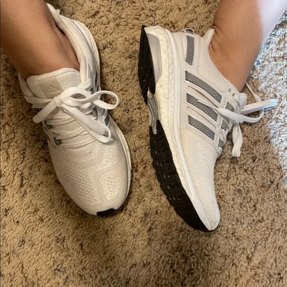 SOLD Adidas Energy Boost 3 White Gray - Picture 10 of 12
